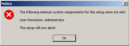 You are not an Administrator